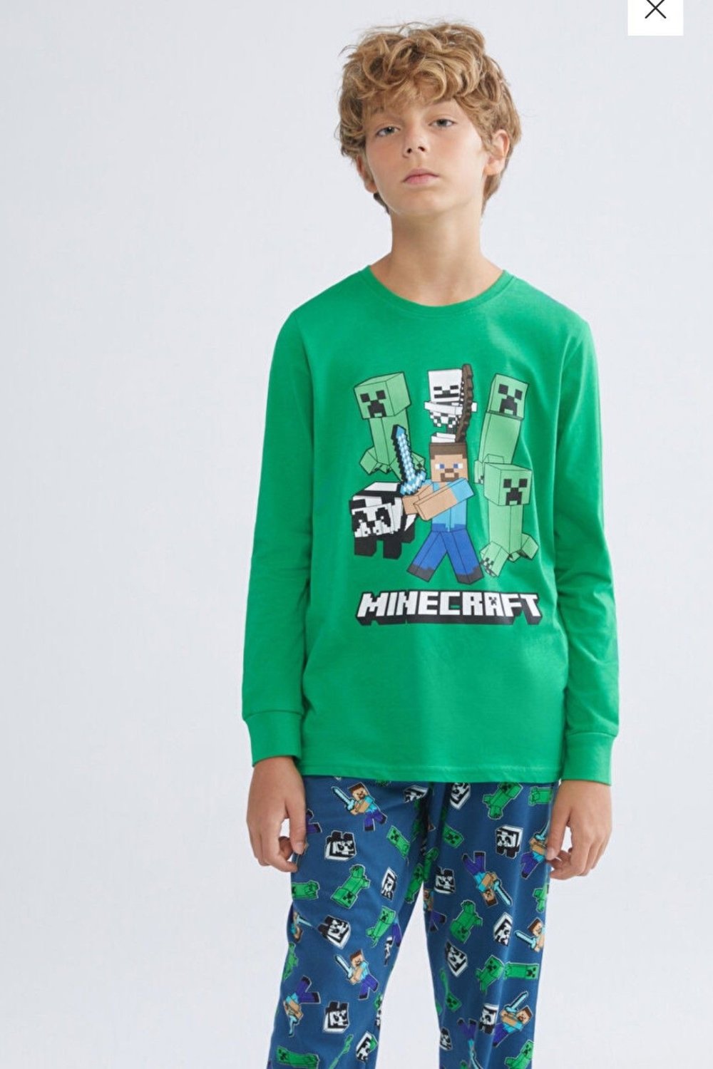 MINEGRAFT PIJAMA Takım YESIL