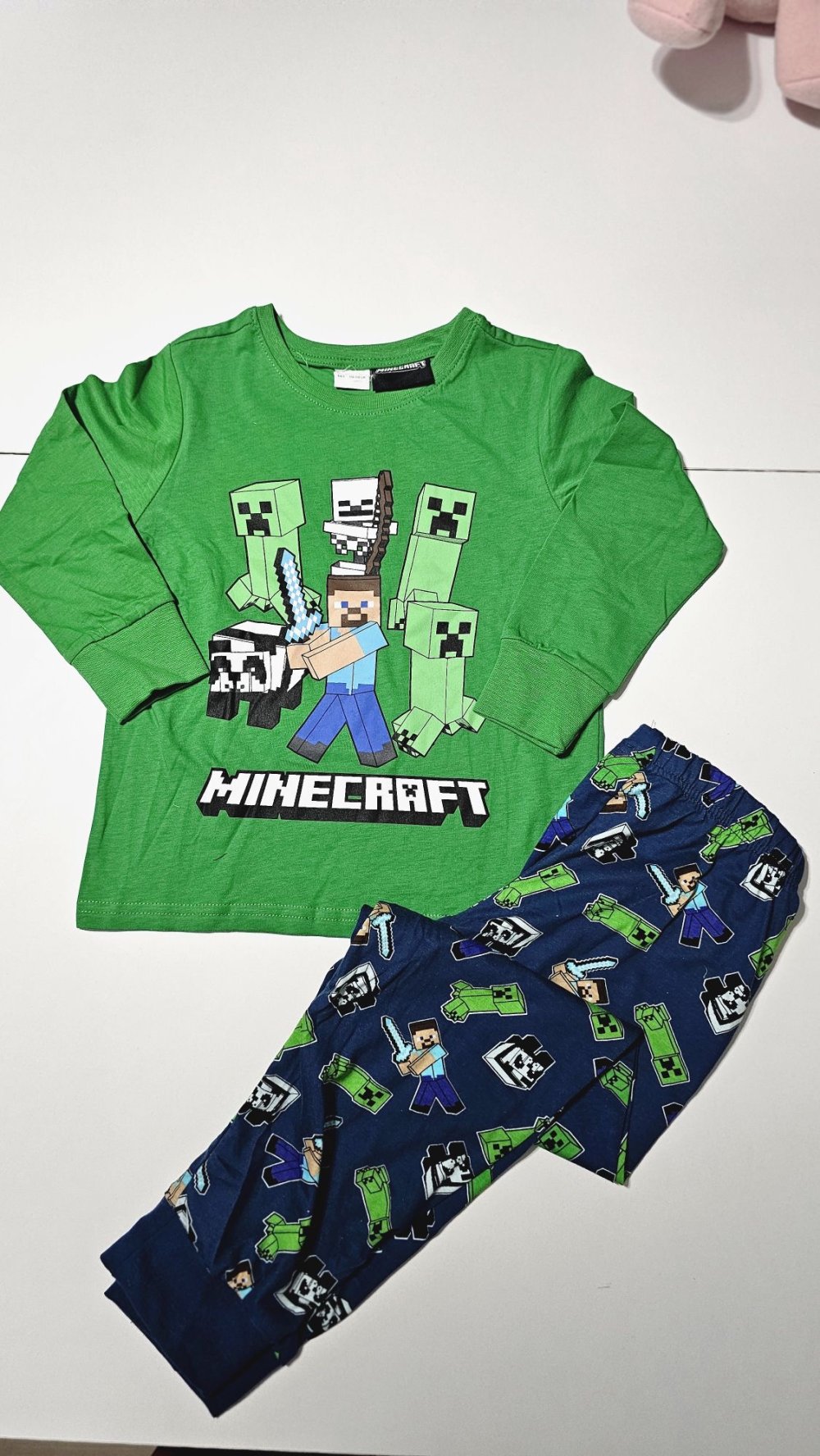 MINEGRAFT PIJAMA Takım YESIL
