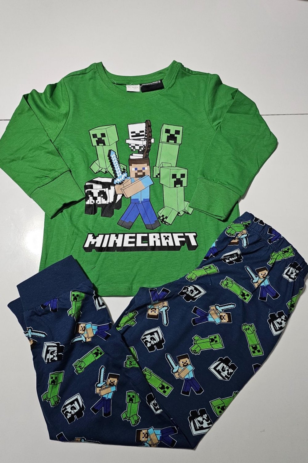 MINEGRAFT PIJAMA Takım YESIL