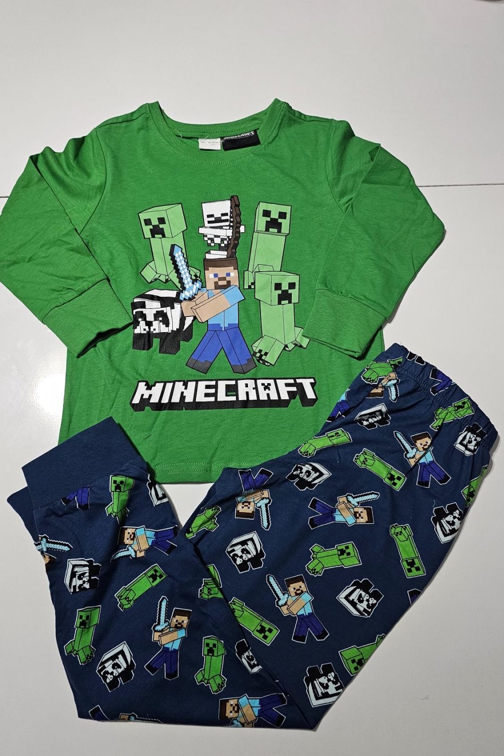 MINEGRAFT PIJAMA Takım YESIL