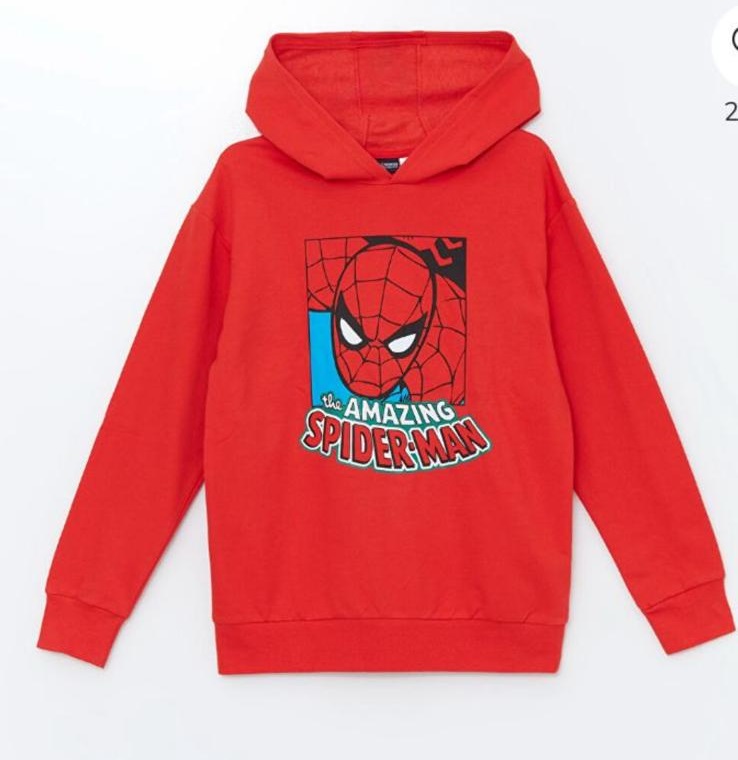 SpiderMan Sweatshirt Kirmizi