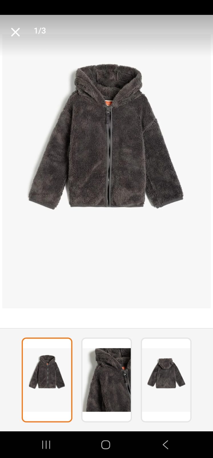 PELUŞ POLAR FERMUARLI SWEATSHIRT