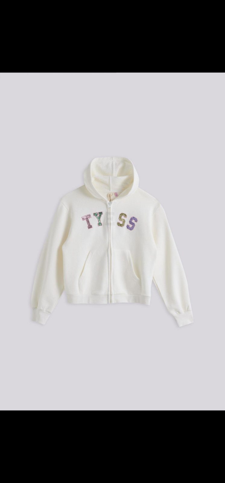 TYESS Marka Kız Fermuarlı Sweatshirt