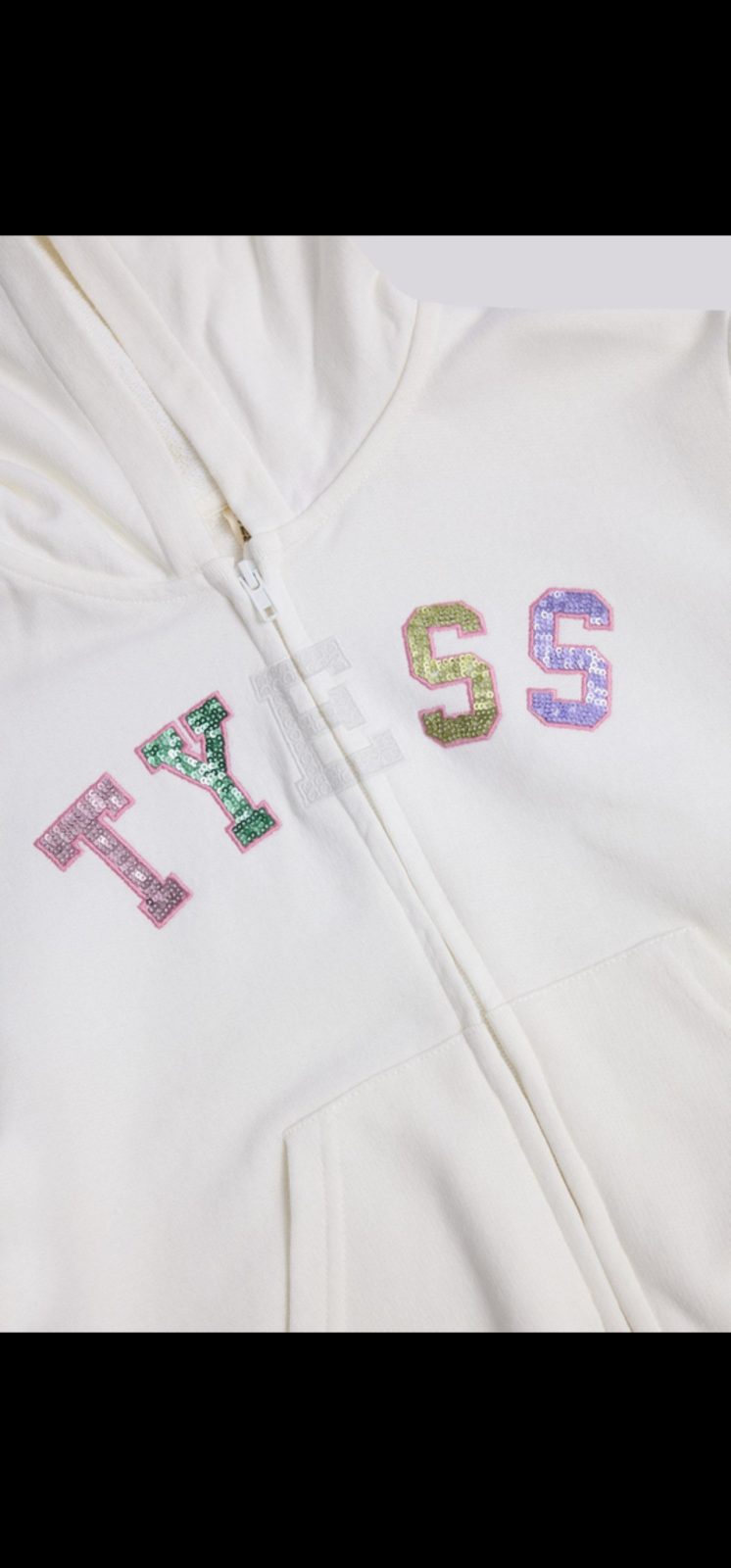 TYESS Marka Kız Fermuarlı Sweatshirt
